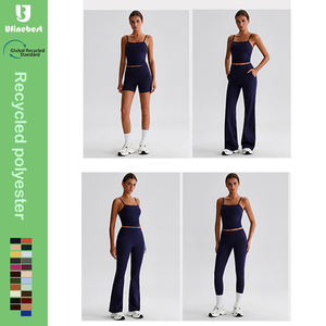 Polyester recyclé pour femmes course à pied équitation Gym Fitness Yoga <span class=keywords><strong>pantalon</strong></span> maigre été sport Leggings pas de chameau orteil entraînement Yoga Shorts - Product Image 6