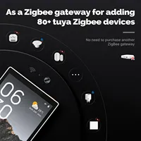 MOES Tuya WiFi Smart écran tactile 5 pouces US Center Control Panel Voice Control Alexa ZigBee Gateway Built in Scene Control AC