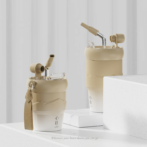 Boccatore sottovuoto a doppia parete isolato da 17 once in acciaio inossidabile con manico per caffè per bevande calde e fredde - Product Image 2