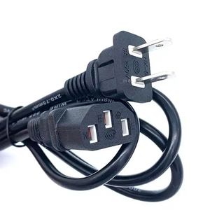 <strong>American</strong> Standard 18AWG 2 Pin Flat Power Plug SJTW Wire Type IEC Female Computer Two Plug Power Cord Extension Cord Made China - Product Image 2