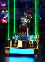 Présentoir de Bouteille LED XO Écologique, Recyclable et Rechargeable pour VIP avec Éclairage Laser