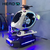 Simulateur de vol VR autonome en VR, cockpit d'hélicoptère, simulateur de mouvement intérieur pour la maison, l'école, la garderie, option de jeu en extérieur