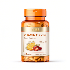 Comprimés de Vitamine C pour la Santé du Cerveau, de la Peau et des Articulations, 1000mg, 60 Comprimés, Adultes, Femmes Non Enceintes, Antioxydant, Soutien Immunitaire, Saveur - Product Image 1