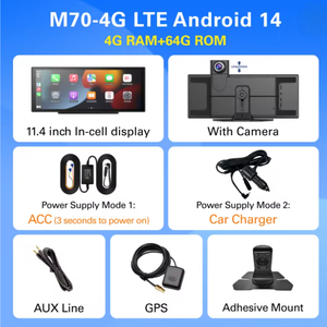 Camera hành trình Android 14.0 4G màn hình 11.4 inch, độ phân giải 1080P IPS, tích hợp ADAS, WiFi 5G, GPS, chức năng giám sát đỗ xe 24/7, gương chiếu hậu ghi hình, bộ nhớ 4+64G - Product Image 6