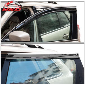 Pare-soleil en polycarbonate pour Jeep Cherokee 14-23 KL avec garniture chromée, lot de 4 pièces - Product Image 6