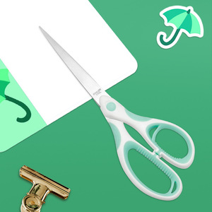 Office Scissors Stainless Steel 135mm 170mm 210mm Nordic Green Straight Head Home Use - Product Image 3