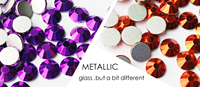 Strass en verre de qualité supérieure SS3-SS30, cristal rond violet doré, strass en résine à dos plat pour DIY, sacs, chaussures