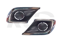 Pour Toyota 2014-2016 Innova couvercle de phare antibrouillard chromé L52127-0k060 R 52128-0k060, Base de couvercle de phare antibrouillard