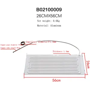 Evaporador inflável de tubo duplo com evaporador capilar B02100009 560X260MM placa