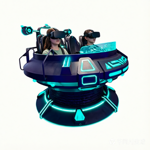เครื่องจำลอง VR 5 ผู้เล่น UFO สำหรับสวนสนุกในร่มเชิงพาณิชย์ เกมอาร์เคดเสมือนจริง 360 องศา ทำจากโลหะ - Product Image 1