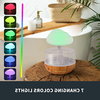 Diffuseur d'huiles essentielles à LED coloré en forme de nuage, humidificateur, vente chaude d'usine, nouveau produit 2023