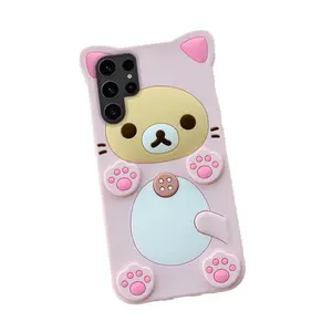 เคสโทรศัพท์ดีไซน์การ์ตูนสำหรับ Samsung Galaxy, เคสซิลิโคนรูปอุ้งเท้าแมว A53 A14ลายการ์ตูนสำหรับ Samsung S22 S23อัลตร้า