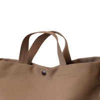 Sacs fourre-tout en toile Inside Out, faible MOQ, taille moyenne, grande capacité, réutilisables, écologiques, avec longues poignées, fermeture éclair et motif lettres
