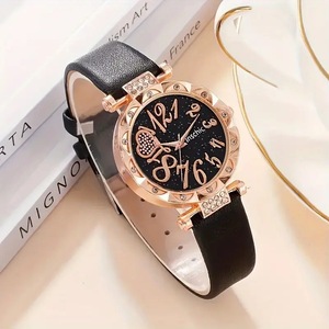 Ensemble de 6 montres à quartz pour femmes, style simple et frais, <span class=keywords><strong>bracelet</strong></span> à perles d'abaque, cadeau d'anniversaire ou de Noël - Product Image 4