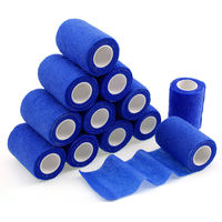 Bandage élastique cohésif auto-adhésif médical non tissé de 5 cm pour la protection des blessures sportives, vente en gros de bandages de compression
