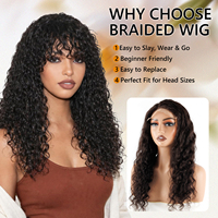 Perruques en cheveux naturels sans colle, perruques brésiliennes en cheveux naturels à ondulations profondes, livraison directe, avec service OEM / ODM