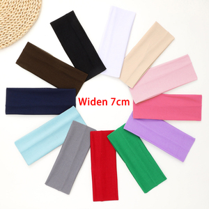 Spor elastik kafa bandı genişletmek 7cm saç bandı spor Yoga egzersiz bandı sıkı koşu kafa bandı moda şapkalar saç aksesuarı - Product Image 1