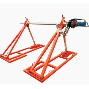 Tải Nặng Cáp Drum Jack Thủy Lực Xâu Chuỗi Thiết Bị Nối Đất Cáp Reel Đứng