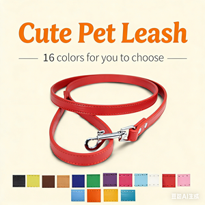 Correa de tracción para perros y gatos de material PU, correa de arrastre para mascotas, venta al por mayor - Product Image 3