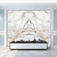 Revêtement UV ignifuge, plaque de marbre PVC de classe B1, panneau mural haute brillance pour la décoration des espaces publics