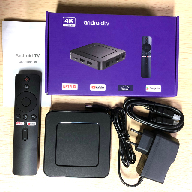 Android Smart ATV TV Box Z6 Voice Control Remote HD iptv Android Tv Version APP 4k Media Player