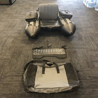 Canoë double gonflable pour 2 personnes, bateau de pêche résistant à l'usure, hovercraft en tissu Oxford, taille personnalisable, garantie de 3 ans