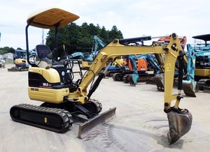 CE Certified 2023 Used Caterpillar 301.5 Mini Excavator 1Ton with Cummins Engine <b>Small</b> Digger Auger Attachment - Product Image 5
