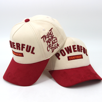 Casquette de Baseball en Coton de Haute Qualité Gorras, Broderie 3D Personnalisée Cœur & Ange, Visière en Daim, Étiquette en PU & Étiquette Métallique, Couronne Haute