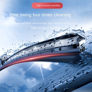 Coppia di Spazzole Tergicristallo in Silicone - <span class=keywords><strong>Senza</strong></span> Telaio, Doppia Lama Silenziosa Idrorepellente, Adattabile Universalmente per la Maggior Parte delle <span class=keywords><strong>Auto</strong></span> - Product Image 3