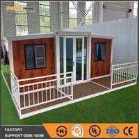 Maison conteneur pliable et extensible pour résidence temporaire portable, idéale pour les projets d'ingénierie en extérieur et les camps.