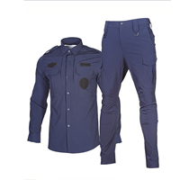 Uniforme de garde de sécurité ensemble global formation spéciale vêtements de propriété de sécurité à manches longues et à manches courtes