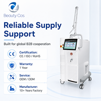 Machine laser fractionné CO2 10600nm pour resserrement vaginal et vulvaire, écran tactile 12 pouces, 7 bras, 166mJ, découpe ultra-pulsée continue, CE