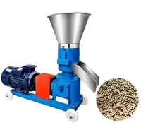 Nouvelle machine à granulés d'aliments électriques triphasée, construction en fonte, capacité de 100 kg/h pour le bétail et la volaille