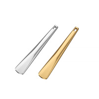 EASERTIP Nouveau modèle de petite cuillère en alliage de zinc avec logo personnalisé, couleur argent/or, pour les outils de soins de beauté et cosmétiques