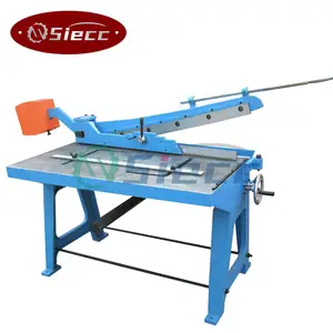 Manual sheet metal guillotine shearing machine and sheet metal cutting tool