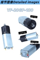 Moteurs DC à brosse de 20mm avec encodeur à effet Hall 24V à faible bruit et vitesse variable Moteur à engrenages en métal Boîte de vitesses pour la maison intelligente et l'utilisation de robots