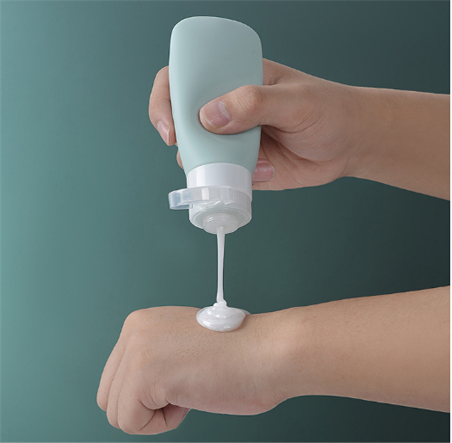 Герметичный силиконовый дорожный набор бутылок, многоразовый косметический контейнер