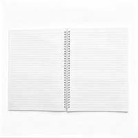 Carnet à spirales grand format A4 personnalisé avec couverture imprimée en couleur et pages lignées