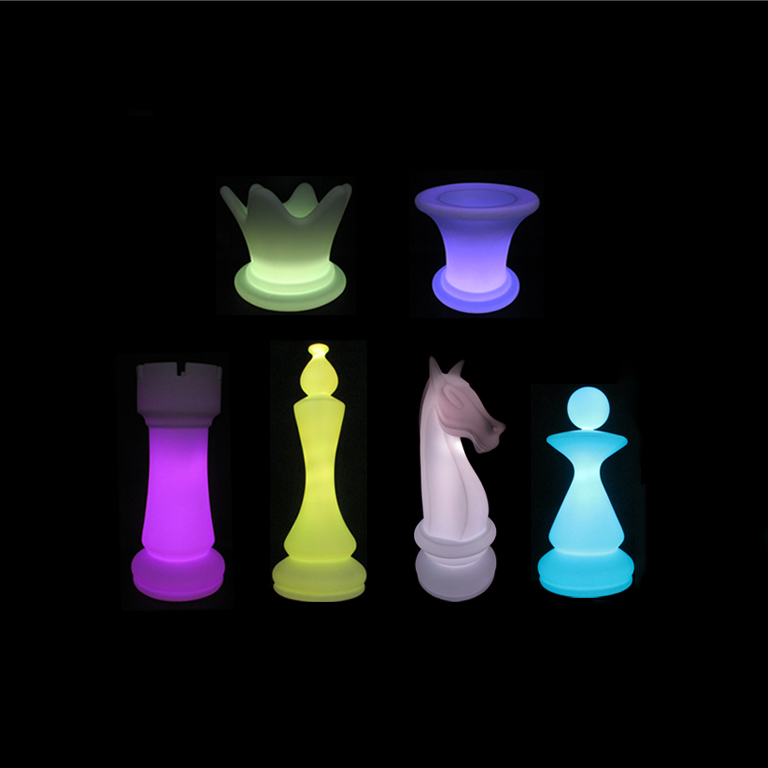 Персонализированные наружные декоративные огни для мероприятий, 3D светодиодный Международный шахматный набор