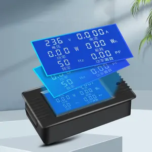 peacefair AC digital display multifunctional power monitor voltage current power meter frequency meter