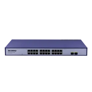 11 นิ้ว 24 พอร์ต 1000Mbps Switches_ethernet Unmanaged 2 * พอร์ตSFP