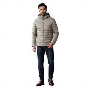 <b>Warm</b> Quilted Stand Collar Bomber <b>Jacket</b> with Full Zip Casual Winter Coat for <b>Men</b> Windproof Insulated Puffer Outwear - Product Image 1