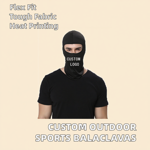 Balaclavas de sport d'extérieur personnalisées très vendues, couvre-visage intégral, masque de ski, de vélo, de moto, masque en tricot de qualité supérieure, masques faciaux courants - Product Image 2