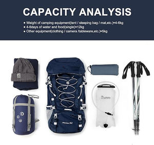 Zaino con telaio interno <span class=keywords><strong>75L</strong></span> con copertura antipioggia zaino montagna escursionismo - Product Image 6