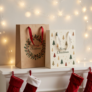Sacs en papier cadeau de luxe personnalisés pour Noël, parfums de boutique, emballages de bijoux de mariage, sacs d'emballage de petite taille, fabrication directe OEM ODM - Product Image 2