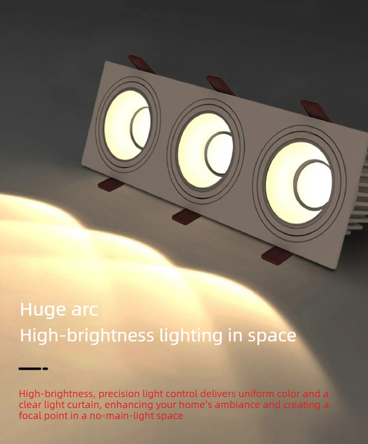 Recessed LED Downlight with Touch Switch IP44 Rated Energy-Efficient & Space-Saving Modern Design Dimmable Indoor Lighting