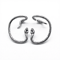 Gelang Gothic Stainless Steel Rantai Punk dengan Desain Laba-laba Batu Ungu Perhiasan Fashion untuk Pria Wanita Gaya Rock Sehari-hari