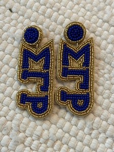 <span class=keywords><strong>Orecchini</strong></span> pendenti con perline rosse, design Sorority Sigma Gamma Rho Zeta DST Divine 9 - Product Image 4