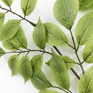 Banyan-rama de hojas de banyan, hierba verde para exteriores, Planta Artificial colgante, hojas de eucalipto artificiales - Product Image 6