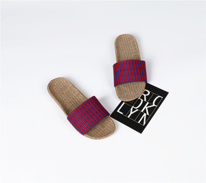 Da donna in lino antiodore per ciabatte da uomo traspirante Sole morbido antiscivolo da casa interna per pantofole per tutte le Winter Summer <span class=keywords><strong>Au</strong></span> - Product Image 4